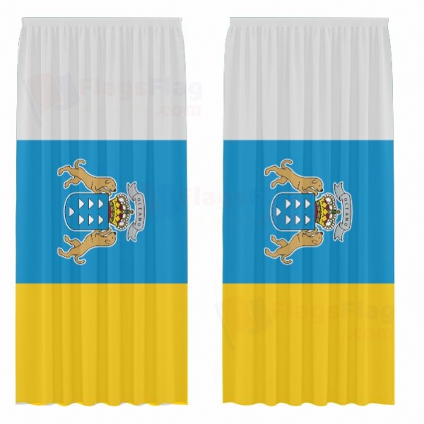 Canary islands Digital Printed Curtains