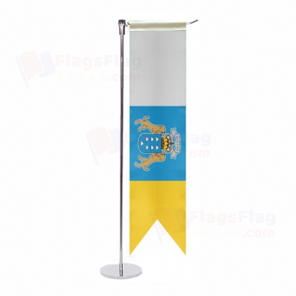 Canary islands L Table Flag