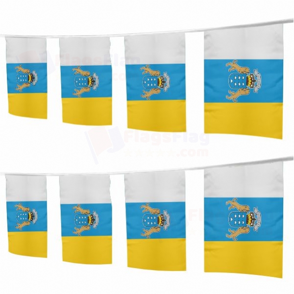 Canary islands Square String Flags