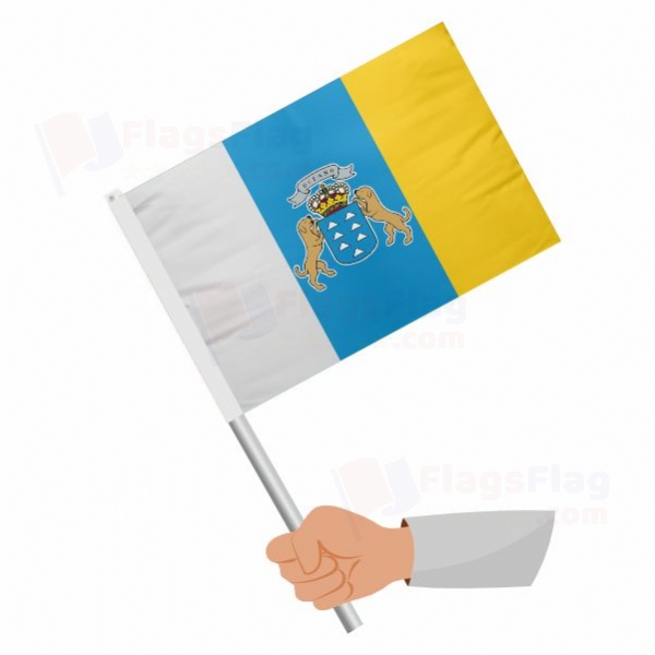 Canary islands Stick Flag