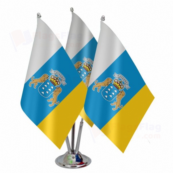 Canary islands Triple Table Flag