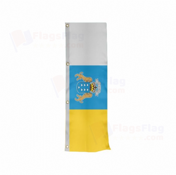 Canary islands Vertically Raised Flags