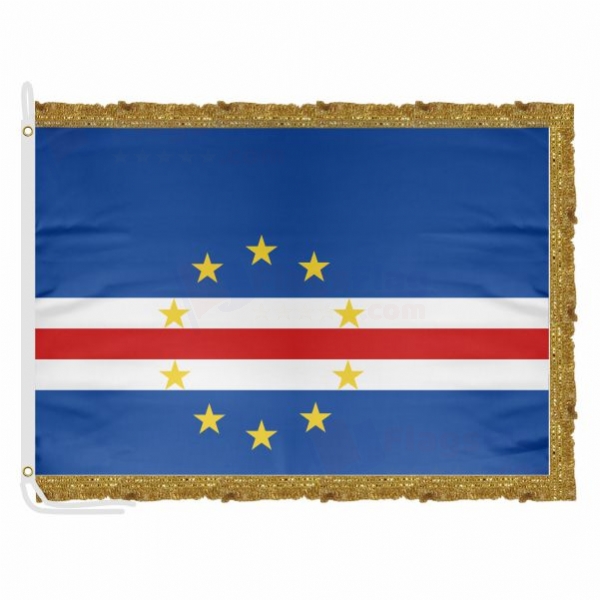 Cape Verde Satin Office Flag