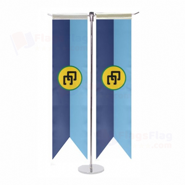 Caribbean Community T Table Flag