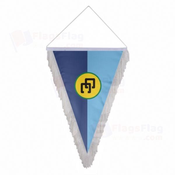 Caribbean Community Triangle Fringed Streamers