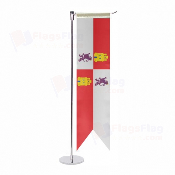 Castile And Leon L Table Flag