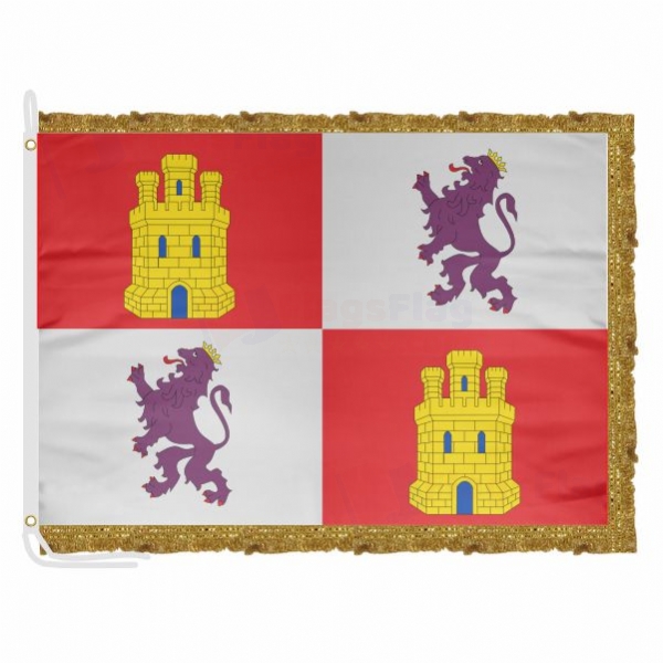 Castile And Leon Satin Office Flag