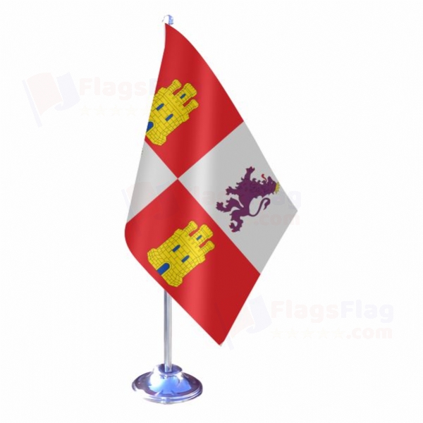 Castile And Leon Single Table Flag