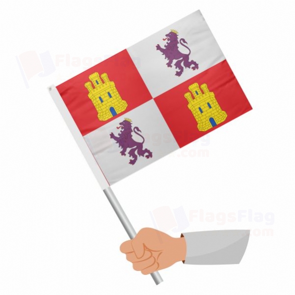 Castile And Leon Stick Flag