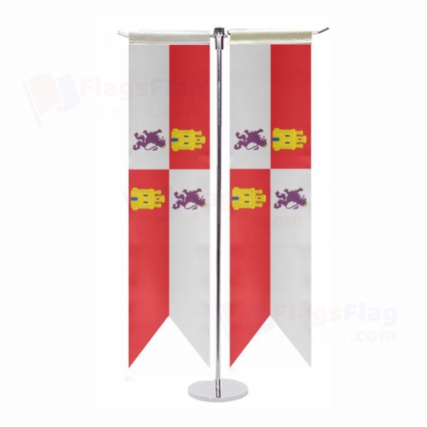 Castile And Leon T Table Flag