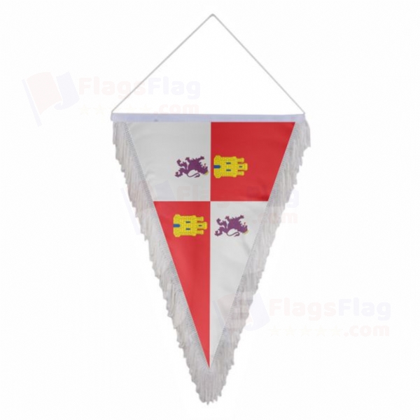Castile And Leon Triangle Fringed Streamers