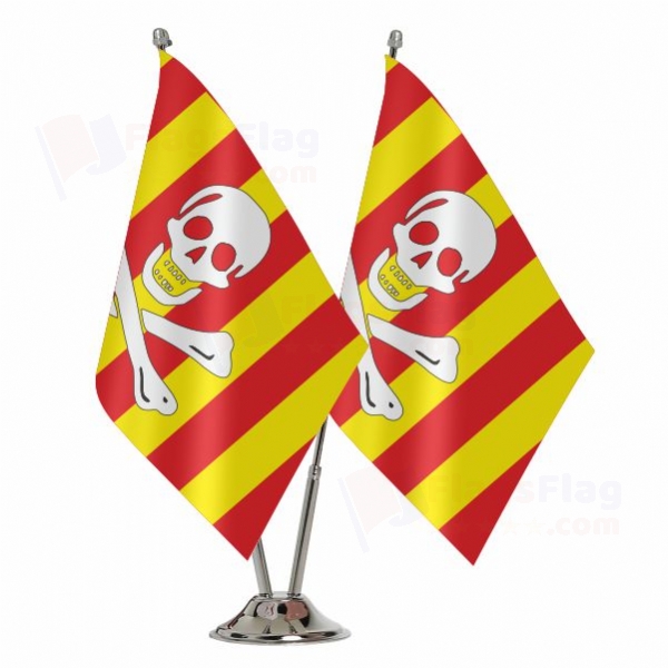 Catalan Pirate 2 Table Flags