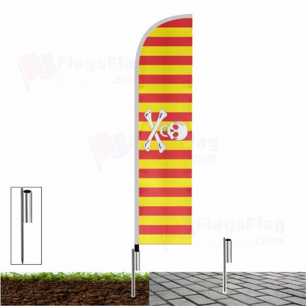 Catalan Pirate Beach Flags Catalan Pirate Sailing Flags