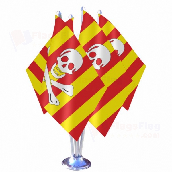 Catalan Pirate Quadruple Table Flag