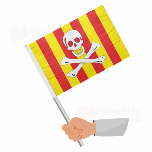 Catalan Pirate Stick Flag