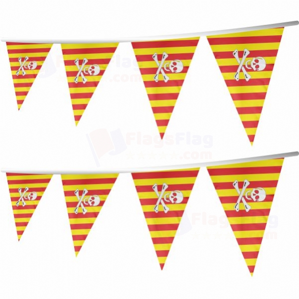 Catalan Pirate Stringed Triangle Flag