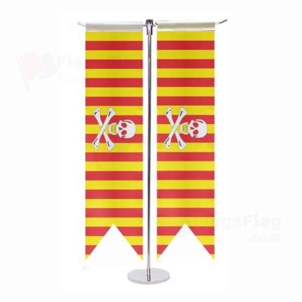 Catalan Pirate T Table Flag