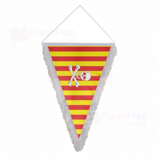 Catalan Pirate Triangle Fringed Streamers
