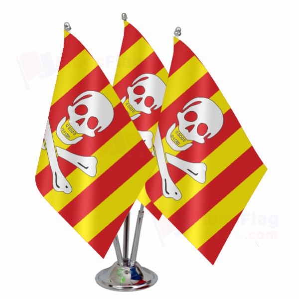 Catalan Pirate Triple Table Flag