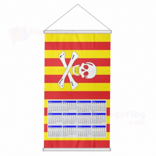 Catalan Pirate Woven Fabric Digital Printing Calendar