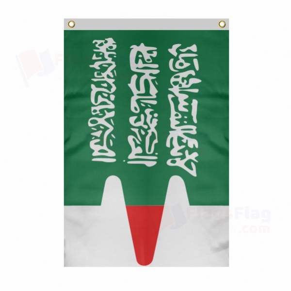 Caucasian Imamate Large Size Flag Hanging on Building