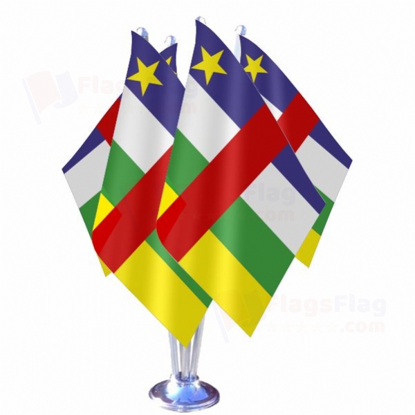 Central African Republic Quadruple Table Flag