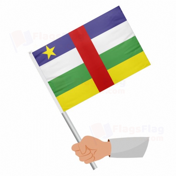 Central African Republic Stick Flag