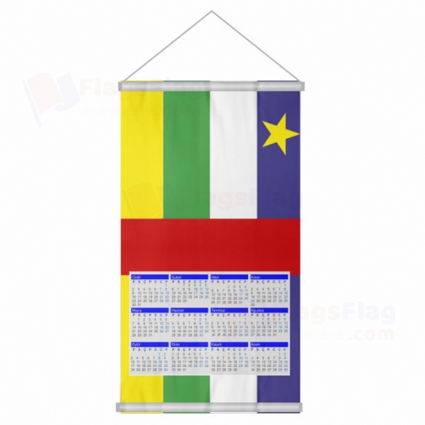 Central African Republic Woven Fabric Digital Printing Calendar
