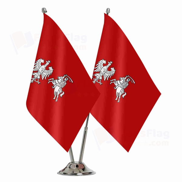 Central Lithuania 2 Table Flags