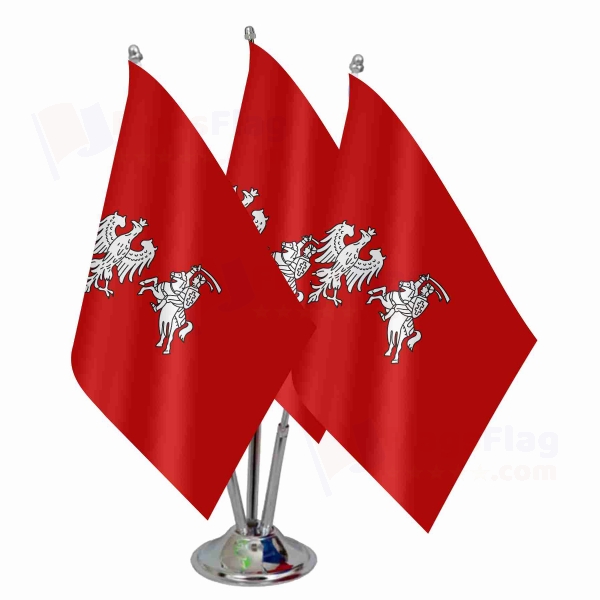 Central Lithuania Triple Table Flag