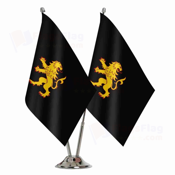 Ceredigion 2 Table Flags