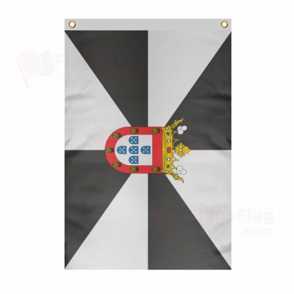 Ceuta Large Size Flag Hanging on Building