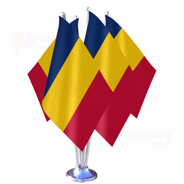 Chad Quadruple Table Flag
