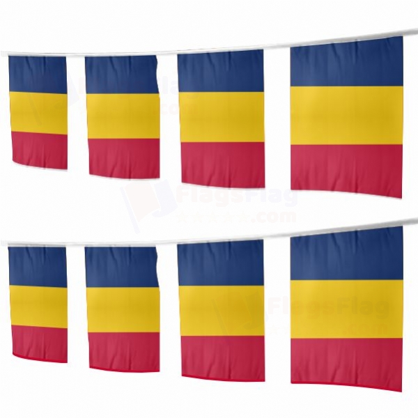 Chad Square String Flags