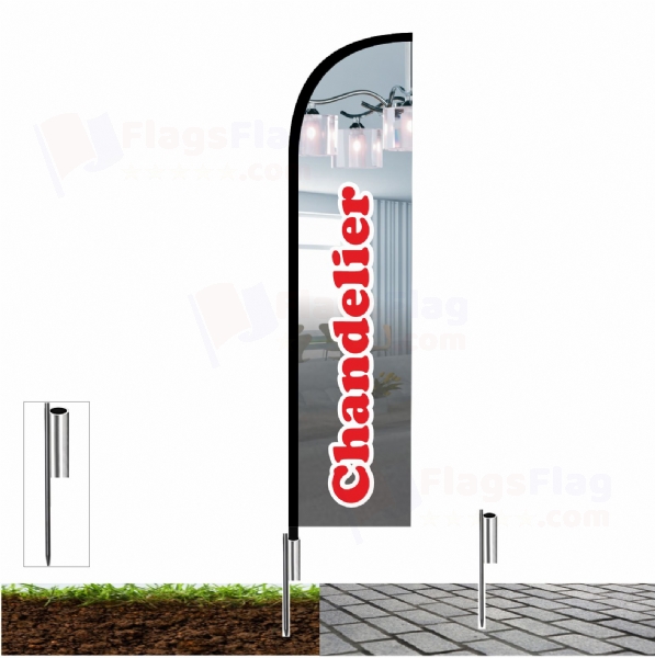 Chandelier Fishing Rod Flag