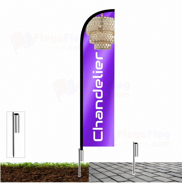 Chandelier Pole Flags