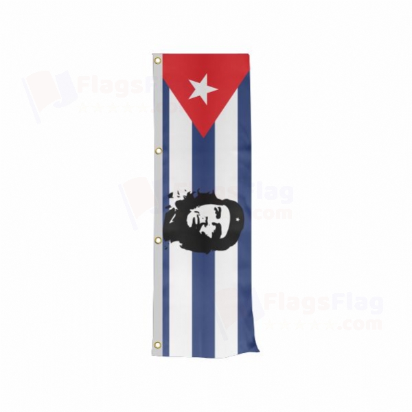 Che Guevara Vertically Raised Flags