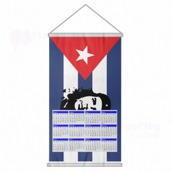Che Guevara Woven Fabric Digital Printing Calendar