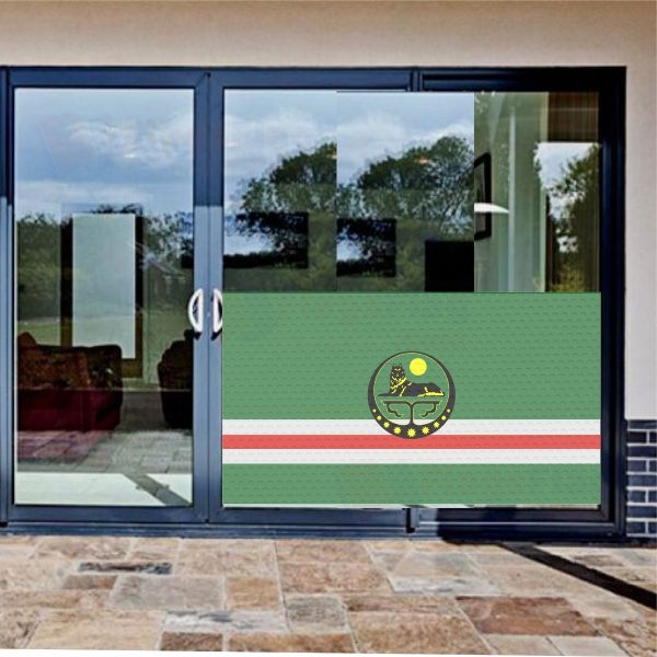 Chechen Republic Of Ichkeria Glass Film Chechen Republic Of Ichkeria One Way Vision Printing