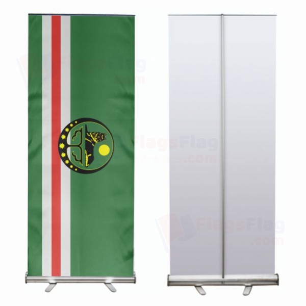 Chechen Republic Of Ichkeria Roll Up Banner