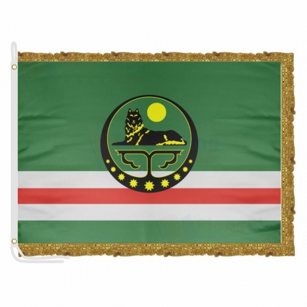 Chechen Republic Of Ichkeria Satin Office Flag