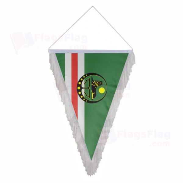 Chechen Republic Of Ichkeria Triangle Fringed Streamers