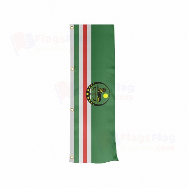 Chechen Republic Of Ichkeria Vertically Raised Flags