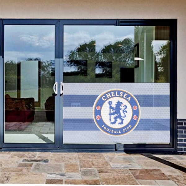 Chelsea FC Glass Film Chelsea FC One Way Vision Printing