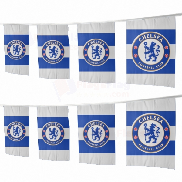 Chelsea FC Square String Flags