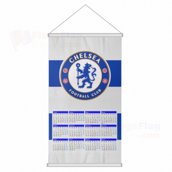Chelsea FC Woven Fabric Digital Printing Calendar