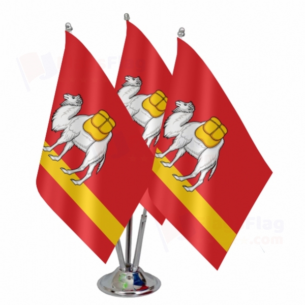 Chelyabinsk Oblast Triple Table Flag