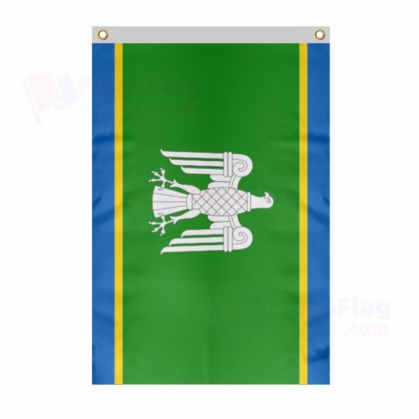 Chernivtsi Oblast Large Size Flag Hanging on Building