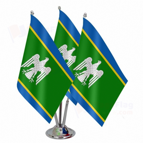 Chernivtsi Oblast Triple Table Flag
