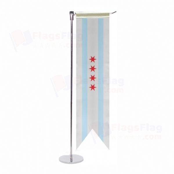 Chicago L Table Flag